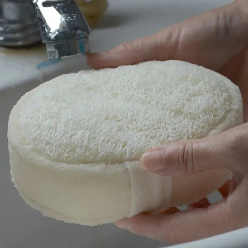 Éponge de bain naturelle en luffah