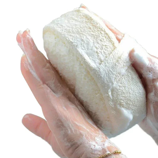 Éponge de bain naturelle en luffah